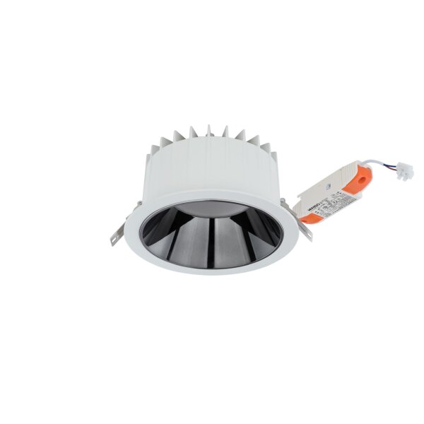 LED Einbaustrahler Weiß Chrom 4000 K rund B:22 cm