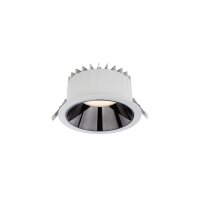 LED Einbauleuchte Weiß Chrom 3000 K B:22 cm...