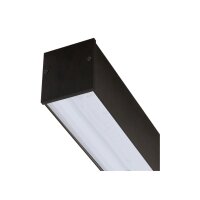 LED Deckenlampe Aluminium Schwarz 3000 K L:121 cm