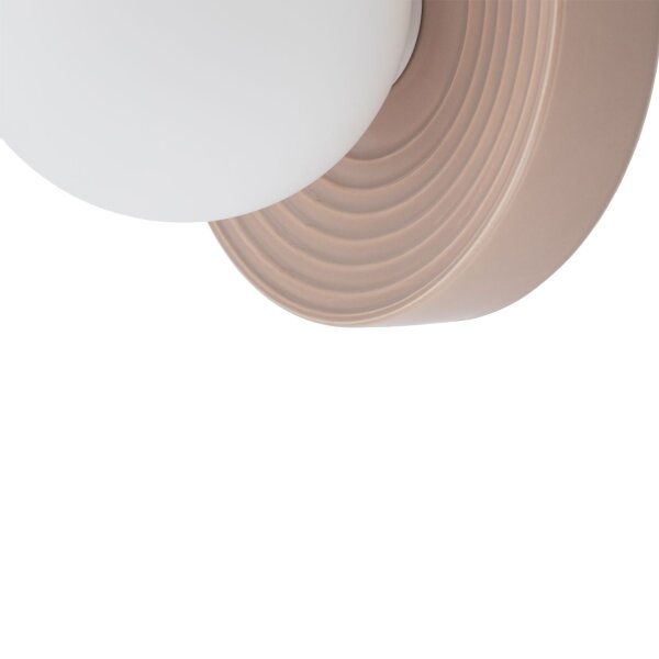 Wandlampe Keramik Grau Glas G9 B:22 cm blendarm Modern