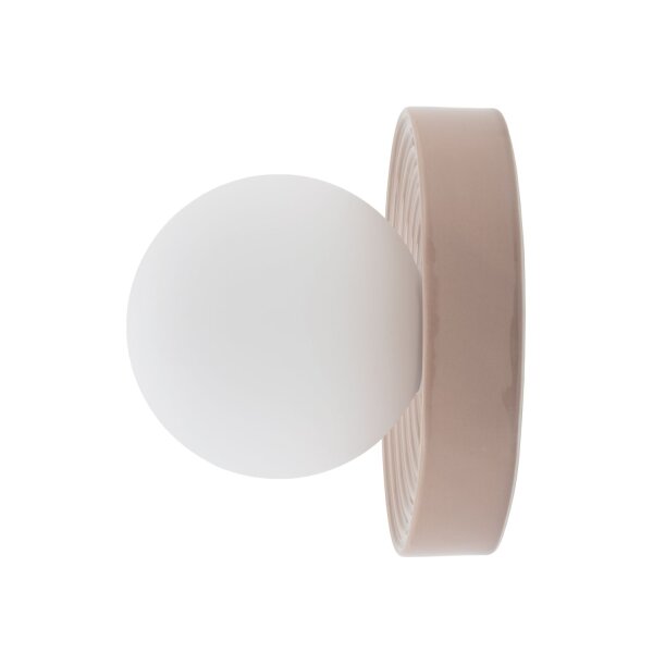 Wandlampe Keramik Grau Glas G9 B:22 cm blendarm Modern
