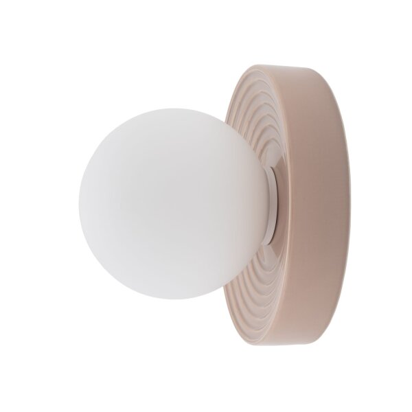 Wandlampe Keramik Grau Glas G9 B:22 cm blendarm Modern