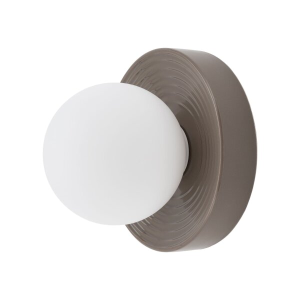 Wandlampe Keramik Braun Glas G9 B:22 cm blendarm Modern