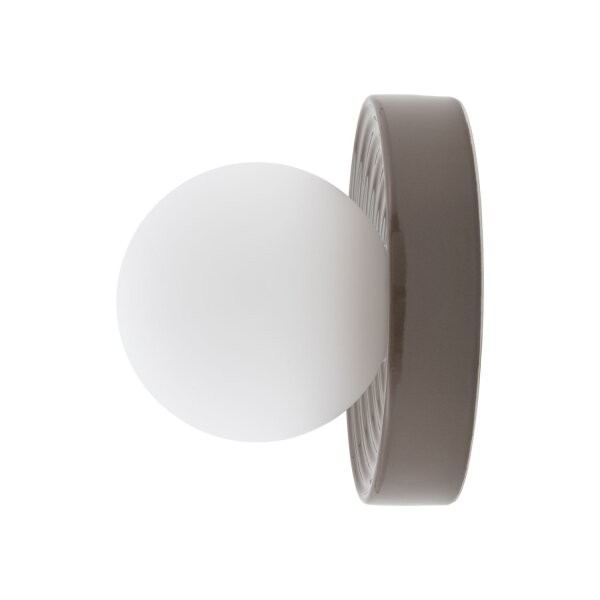 Wandlampe Keramik Braun Glas G9 B:22 cm blendarm Modern