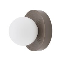 Wandlampe Keramik Braun Glas G9 B:22 cm blendarm Modern