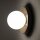 Wandlampe Keramik Braun Glas G9 B:22 cm blendarm Modern