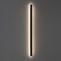 LED Wandleuchte Stahl Schwarz 3000 K H:160 cm indirekt
