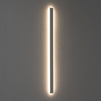 LED Wandlampe Stahl Weiß 3000 K H:160 cm indirekt