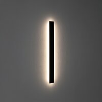 LED Wandlampe Stahl Schwarz 3000 K H:78 cm indirekt