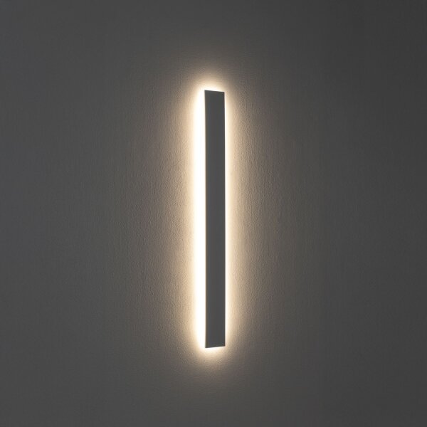 LED Wandleuchte Stahl Weiß 3000 K H:78 cm indirekt