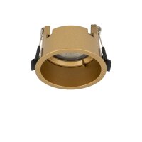 Elegante Einbaulampe Gold GU10 B:7 cm rund gemütlich