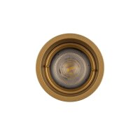 Elegante Einbaulampe Gold GU10 B:7 cm rund gemütlich