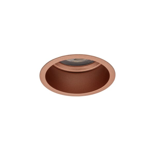 Stilvoller Einbauspot Kupfer GU10 B:7 cm rund gemütlich