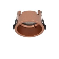 Stilvoller Einbauspot Kupfer GU10 B:7 cm rund gemütlich