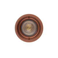 Stilvoller Einbauspot Kupfer GU10 B:7 cm rund gemütlich