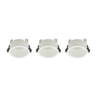 Einbauleuchte 3-er Set Weiß GU10 rund B:7 cm rund