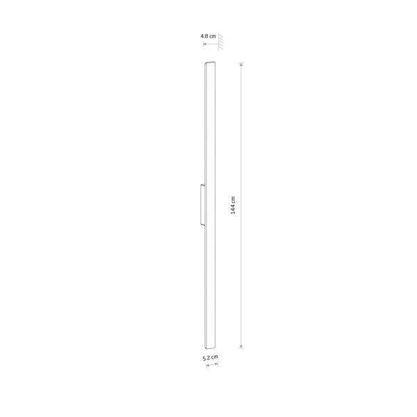 LED Wandlampe Außen Terrakotta IP54 3000 K H:144 cm