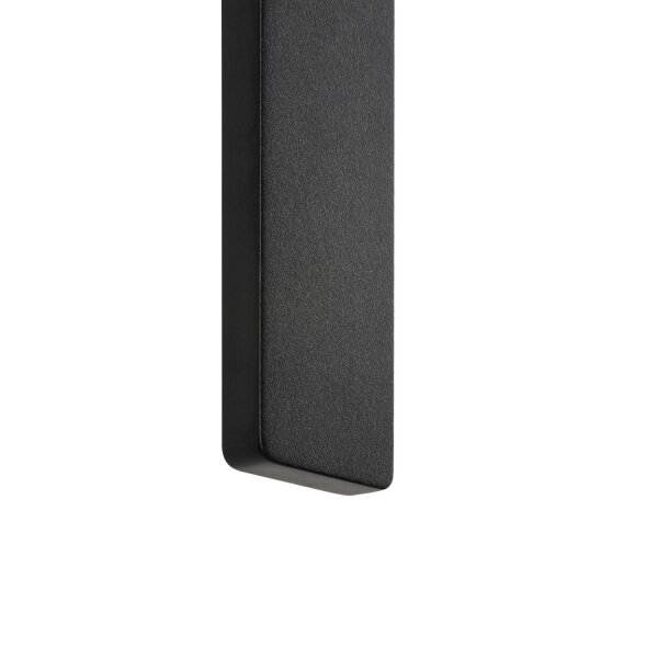 LED Außenlampe Schwarz Aluminium IP54 3000 K H:100 cm