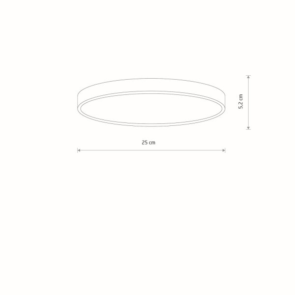 LED Deckenlampe Weiß blendarm 4000 K B:25 cm rund