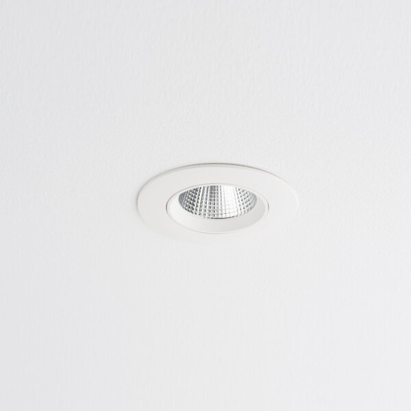 LED Einbauspot Weiß Silber 3000 K B:11 cm schwenkbar