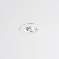 LED Einbauspot Weiß Silber 3000 K B:11 cm schwenkbar