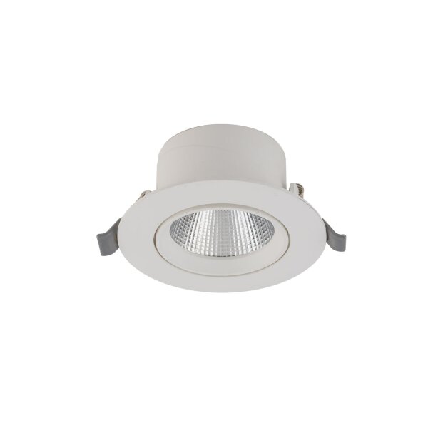 LED Einbauspot Weiß Silber 4000 K 11 cm rund schwenkbar