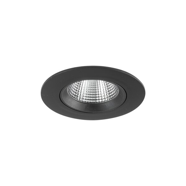 LED Einbauspot Schwarz Silber 4000 K 11 cm schwenkbar