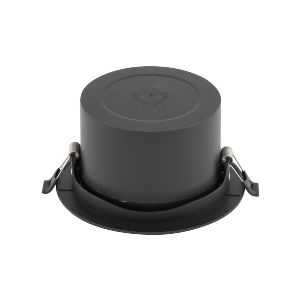 LED Einbauleuchte Schwarz Silber Ø14 cm 3000 K flexibel