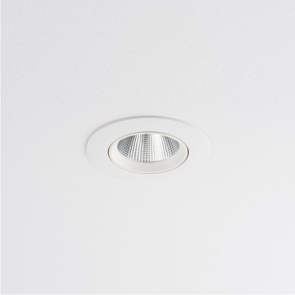 LED Einbauspot Weiß Silber 4000 K B:9 cm schwenkbar