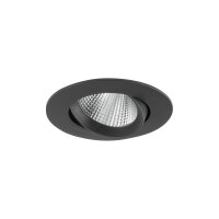 LED Einbauleuchte schwenkbar Schwarz 3000 K Ø9 cm
