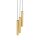 Hängelampe Stahl Messing GU10 L:20 cm 3-flammig Modern