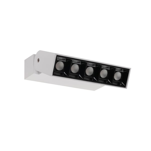 LED Wandspot Weiß Aluminium 3000 K B:13 cm schwenkbar