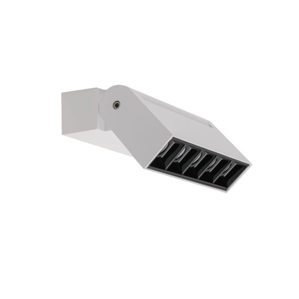 LED Wandspot Weiß Aluminium 3000 K B:13 cm schwenkbar