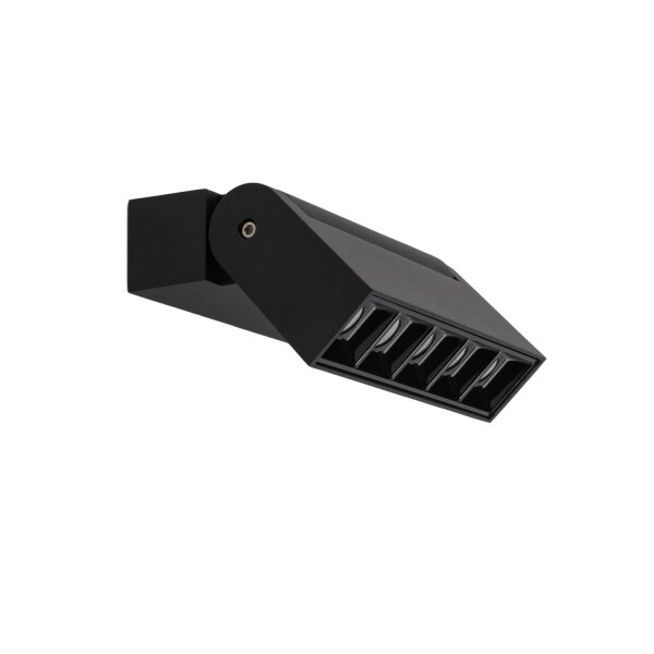 LED Wandspot Alu Schwarz 3000 K B:13 cm schwenkbar