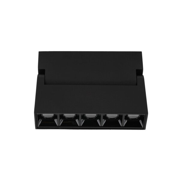 LED Wandstrahler Alu Schwarz 4000 K B:13 cm flexibel