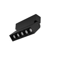 LED Wandstrahler Alu Schwarz 4000 K B:13 cm flexibel