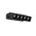 LED Wandstrahler Alu Schwarz 4000 K B:13 cm flexibel