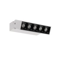 LED Wandlampe Aluminium Weiß 4000 K B:13 cm schwenkbar