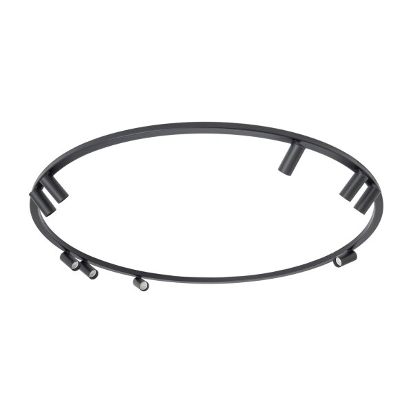 Deckenleuchte flexibel Schwarz GU10 B:130 cm 9-flammig