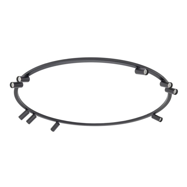 Deckenleuchte flexibel Schwarz GU10 B:130 cm 9-flammig