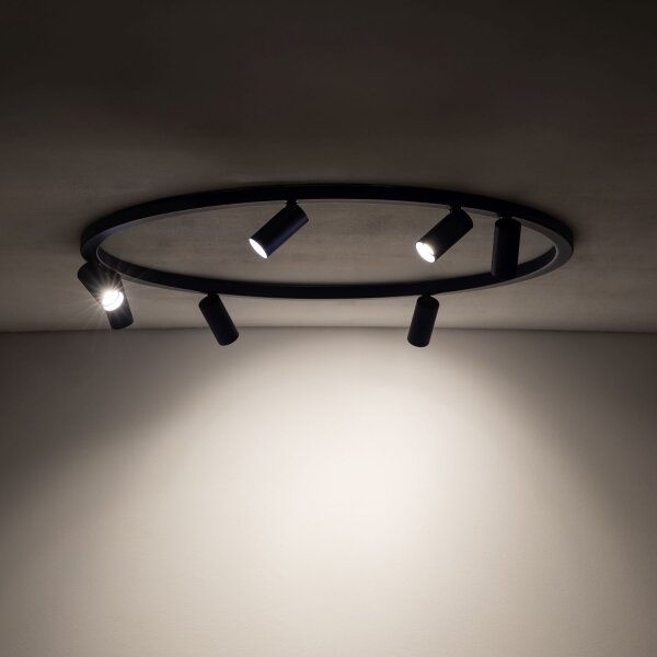 Deckenlampe Marineblau Metall GU10 B:93 cm schwenkbar