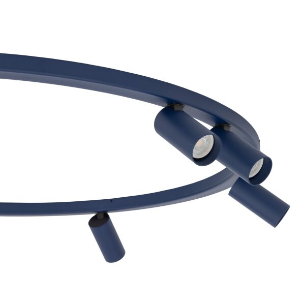 Deckenlampe Marineblau Metall GU10 B:93 cm schwenkbar