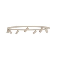 Deckenleuchte Beige Metall GU10 B:93 cm schwenkbar rund