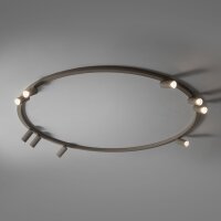 Deckenlampe Beige Metall GU10 B:130 cm flexibel Modern