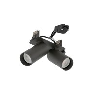 Einbauspot Stahl Umbra Grau flexibel GU10 L:21 cm