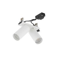 Einbauleuchte verstellbar Stahl Weiß GU10 L:21 cm