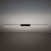 LED Deckenlampe Schwarz Alu 3000 K 110 cm lang Modern