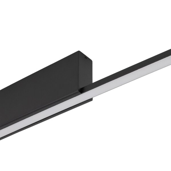 LED Deckenlampe Schwarz Alu 3000 K L:75 cm lang Modern