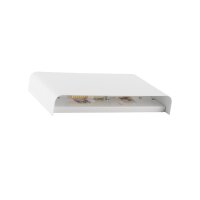Wandlampe Weiß Stahl G9 B:25 cm Up Down indirekt rund