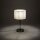 Tischlampe Stahl Stoff Chrom Creme E27 H:43 cm blendarm